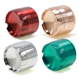 4 Layer Smoking Tobacco Herb Concave Grinders Diameter 60mm Zinc Alloy Metal Cigarettes Smoke Accessories Tool