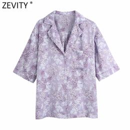 Women Tropical Leaves Floral Print Casual Pocket Shirts Lady Short Sleeve Loose Blouse Femininas Kimono Chemise Tops LS9178 210420