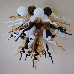 Modern Creative Lamps Chandeliers for Home Kitchen Decoration Hand Blown Glass Chandelier 70*70cm LED Light Source