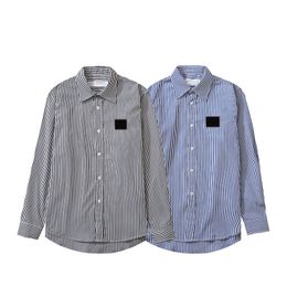 Men's Casual Shirts Business Shirt Striped Pattern Single Breasted Mens Long Sleeve Turn-down Collar All Season Unisex