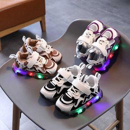 2020 Led Kids Shoes With Light,boys girls superstar shoes women,Men Fashion Light Up Led Glowing Shoes H0917