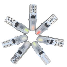 50Pcs Car Led Bulbs T5 3014 2SMD Dashboard Instrument Indicator Lights Lamps Auto Makeup Light Bulb 12V