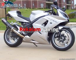 For Triumph Daytona 600 650 03 04 05 Aftermarket Fairings Kit Daytona 650 Daytona 600 2003 2004 2005 Silver Road Bike Cowling