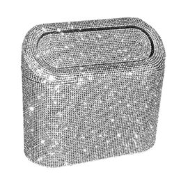 Car Organiser Trash Bin Crystal Hang Storage Box Waterproof As A Mobile Phone Holder Or Beverage Bag With L