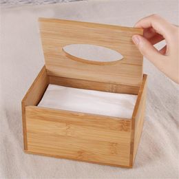 Tissue Boxes & Napkins Creative Home Storage Box Living Room Coffee Table El Extract Case Bamboo Paper Towel Modern Style