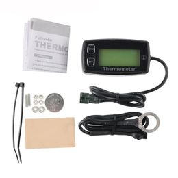 TM003A Digital TS003 PT100 -20 +300 Celsius degree theomometer temp Metre for gas motorcycle Marine Boat Mower dirt quad bike 210719