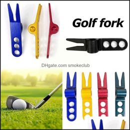 Sports & Outdoors Golf Training Aids 1Pcs Fork Aluminum Alloy Aessories Green Pitch Putting Relief Outdoor Tool B9N7 Drop Delivery 2021 U5N8