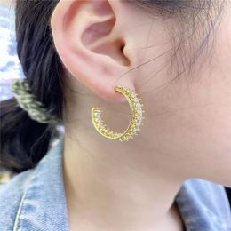 5pair/lot Fashion Cz Earring,cute Shape Cubic Zircon Component Jewelry, Design Cute Earring Wholesale Hoop & Huggie