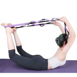 Yoga Stretch Strap Aerial Anti-Gravity Rope with Grip Loops Fitness Resistance Bands Equipment H1026