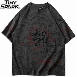 Hip Hop Tshirt Streetwear Ancient China Myth Graffiti T-Shirt Men Harajuku Cotton T Shirt Summer Short Sleeve Tops Tees 210716