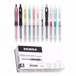ZEBRA SARASA Dry Airfitgrip JJZ49 Gel Pens Quick Drying Anti-fatigue 0.5mm Rollerball Air Cushion Holder Wholesale 10 Pieces 210330