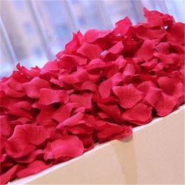 500/1000/3000Pcs Fashion Artificial Rose Petals Colourful Wedding Romantic silk Flower for wedding decoration supplies Gift Y0630