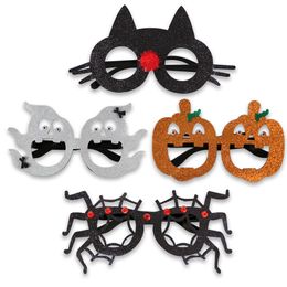 Party Supplies Halloween Glasses Frame Spider Pumpkin Eyeglasses Cosplay Photo Props for Kids Funny Masquerade Favours PHJK2108