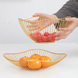Nordic Ins Net Red Fruit Bowl Tray Creative Simple Modern Living Room Home American Coffee Table Snack Storage Baskets