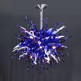 Home Decoration Modern Pendant Lamps Multicolor Living Room Hand Blown Glass Crystal Chandeliers Party Decorative Italian Miscellaneous Foliage Led Lamp 80*80cm