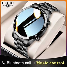 2021 Smart Watch Men Full Touch Screen Sports Fitness Watch Waterproof Bluetooth Call For Android iOS Smartwatch Mens