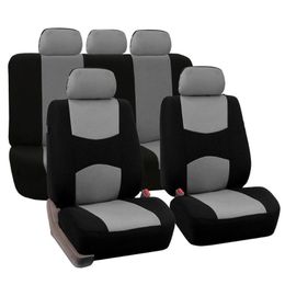 Car Seat Covers Universal Front Cover Fabric Cushion 9 Piece Set Advanced