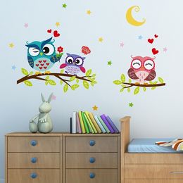 Removable Waterproof Cartoon Animal Sticker For Kids Rooms Home Decor Decals Wall Art