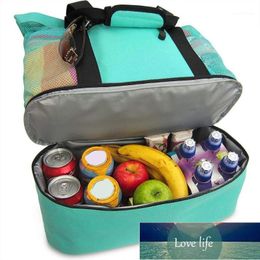 Thermal Insulation Bag Handheld Lunch Bag Insulated Cooler Picnic Mesh Beach Tote Drink Storage Waterproof #T5P1 Factory price expert design Quality Latest Style