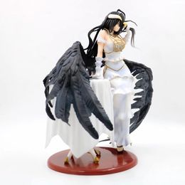Anime Sexy Girl Figure Ainz Gown Pure-White Devil Albedo 1/7 Scale PVC Action Figure Collectible Model Toys Doll Gift