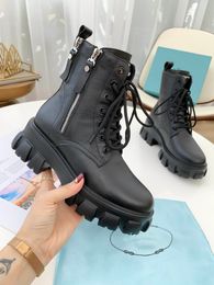 2021 spring and autumn new ladies fashion single boots luxury designer high quality Martin rider boots adjustable zipper opening white black casual shoes