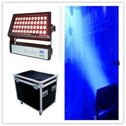 1pcs with roacase outdoor club lights disco led stage city color waterproof 44x10W IP65 led party rgbw wall washer uplight