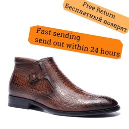 40~46 Men Boots comfortable brand fashion Ankle boots leather boots #KD5286C3 210820