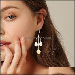 Dangle & Chandelier Earrings Jewellery Fashion Geometric Metallic Long Irregar Pearl Drop S610 Delivery 2021 Wutyd