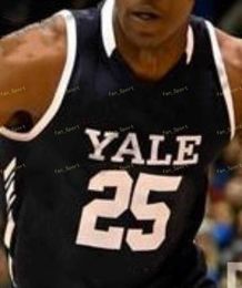 Basketball Nik1 NCAA Yale Basketball Jersey 10 Matthue Cotton 11 Michael Feinberg 14 Jameel Alausa 20 Paul Atkinson Custom Stitched