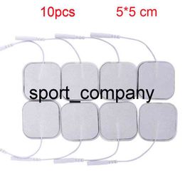 10-50Pcs/lot 5X5cm EMS Electrode Pads Nerve Muscle Stimulator Silicone Gel Tens Electrodes Acupuncture Physiotherapy TENS Pads