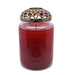 Candle Jar Cover Vintage Flower Patterns Lid Retro Style Decorative Candles Incense Topper Cap Hollow Out Metal Shade Sleeves GGA5147