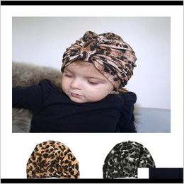 Caps Hats Accessories Baby Kids Maternity Drop Delivery 2021 Hat Baby Super Elastic Loose Ins Leopard Print Childrens Pullover Cap Ispv2