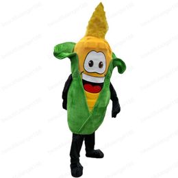 Halloween Cute Corn Mascot Costume High Quality Customise Cartoon Plush Vegetables Anime theme character Adult Size Christmas Carnival fancy dress