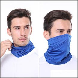 Gear Cycling Outdoorscycling Caps & Masks Mtifunctional Sports Bib Ice Silk Magic Turban Milk Outdoor Protective Mask Headband Drop Delivery