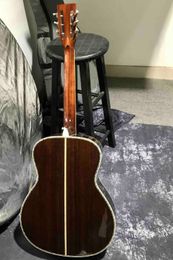 Custom Acoustic Guitar AAAAA All Solid Wood 40 Inch Abalone Binding Cedar Top