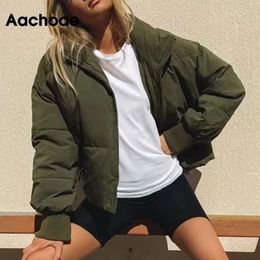 Aachoae New Arrivals Pure Coat Women Batwing Sleeve Loose Thick Warm Winter White Duck Down Jacket Ultra Light Doudoune 210413