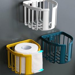 Toilet Paper Holders 1 Pcs Punch-free Bathroom Holder Kitchen Tissue Box Wall Hanging Storage Roll Accessories