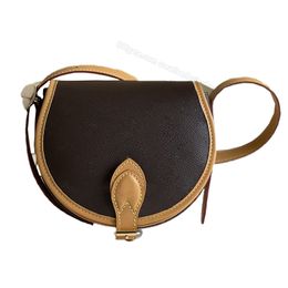 10A L Bag Women's Shoulder Bags Sac Tambourins Vintage Saddle Designer Brown Luxury Handbag Coin Purse Card Holder Cross body Flap Bag 44860 L092