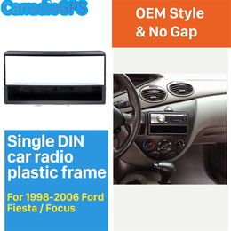 Perfect 1Din Car Radio Fascia for 1998-2006 Ford Fiesta Focus Auto stereo Adapter Styling DVD Frame