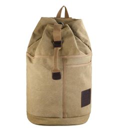 Large Capacity Travel Backpacks Male Luggage Canvas Bucket Shoulder Bag Man Duffle Bags Men Rucksack Outdoor Backpack