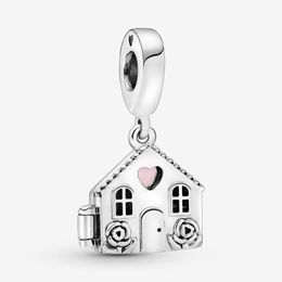 Sweet Home New Arrival 925 Sterling Silver Mom's House Dangle Charms Fit Pandora Original European Charm Bracelet Fashion Women Wedding Engagement Jewelry