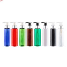 120ml Empty Plastic Lotion Pump Bottle With Silver Aluminium Collar Refillable Shampoo 120cc Small Size Cosmetic Containergoods