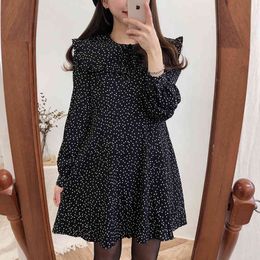 Plus Size oversize Long Sleeve Women Dresses Robe Vestido Spring Girls Boho Autumn Female Vintage Party 809C 210420