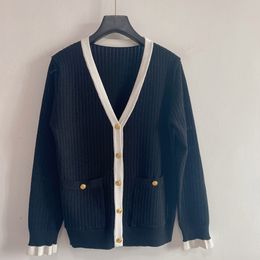 -2021 дизайнерский женский свитер женщина вязание кардиган мода элегантный с длинным рукавом одежда повседневная нарядные кнопки дизайн карманов