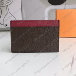 Classic Small Wallet Business Credit Card Holder Slim Bank holder Men Women Mini High Quality With Box Total 10 Colours 11 7cm LB14311P