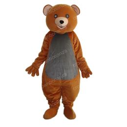 Halloween Brown Bear Mascot Costume Top quality Cartoon Character Outfit Suit Adults Size Christmas Carnival Birthday Party Outdoor Outfit