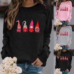 Women's Hoodies & Sweatshirts Muqgew Cute Dwarf Print Women Casual Crewneck Sportswear Spring Sweatshirt Blouse Pullover Sudaderas