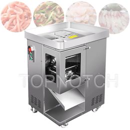 220V Automatic Meat Grinders Kitchen Vegetable Shredder Kneading Dough And Dicing Stainless Steel Commercial