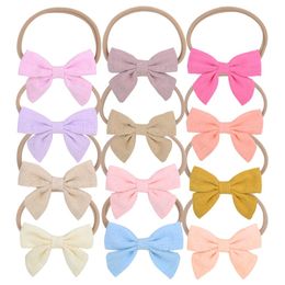 Baby Girls Bows Hairbands Hair Accessories Sweet Cute Headbands Infant Toddler Headwear Headdress for Child Princess
