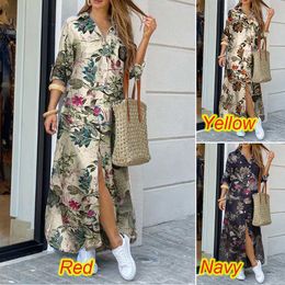 Summer Printed Long Maxi Sundress Bohemian Vestidos ZANZEA Women Shirt Dresses Half Sleeve Pockets Robe Femme 2021 Plus Size 5XL X0521